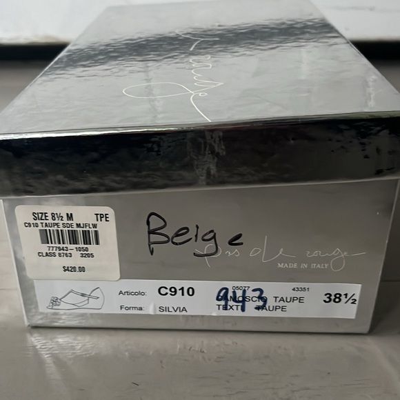 Pas de Rouge Taupe Sandals 8.5 - Picture 10 of 10